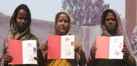 New Village Block Land Certificate holders. Photo by CSRC.